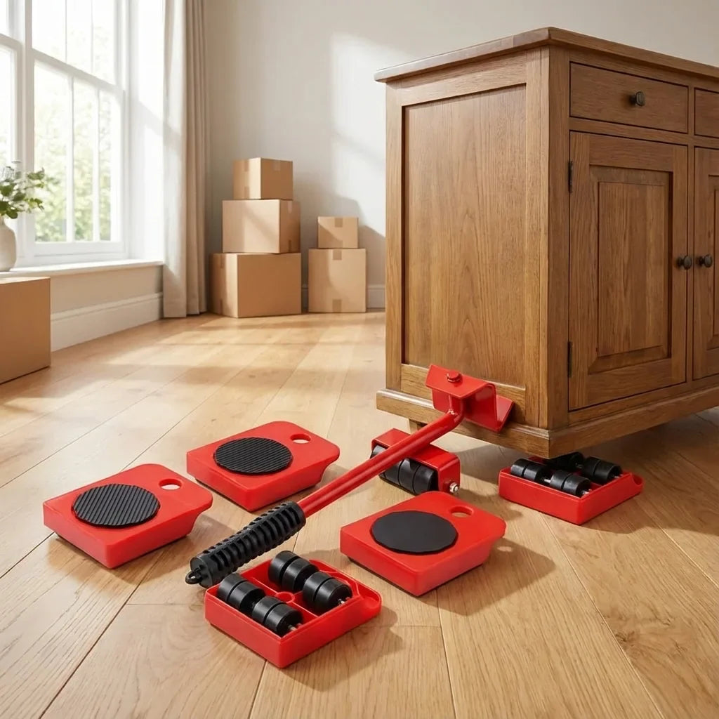 Furniture Lifter -Furniture Lifter Mover Tool Set with Wheel Pads