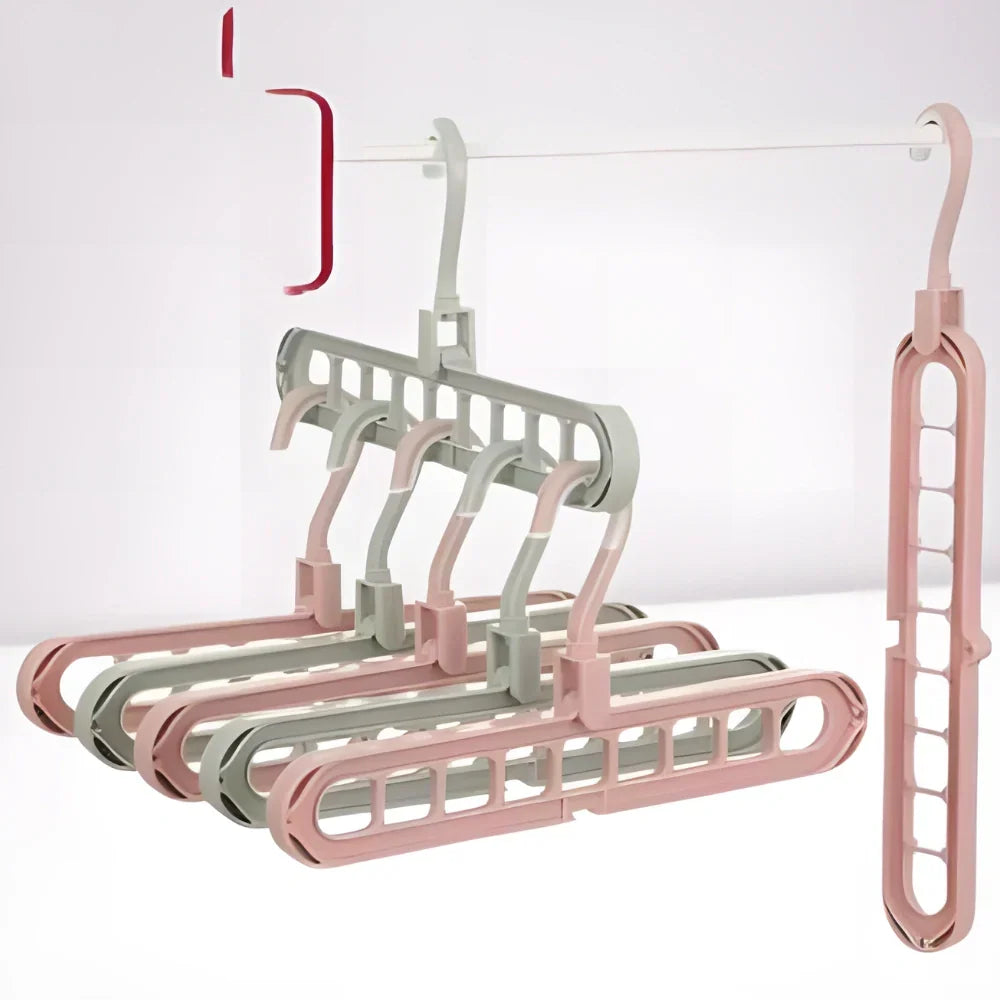 Foldable Multi-Hook Hanger