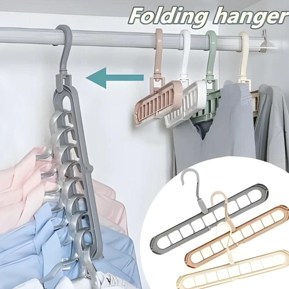 Foldable Multi-Hook Hanger
