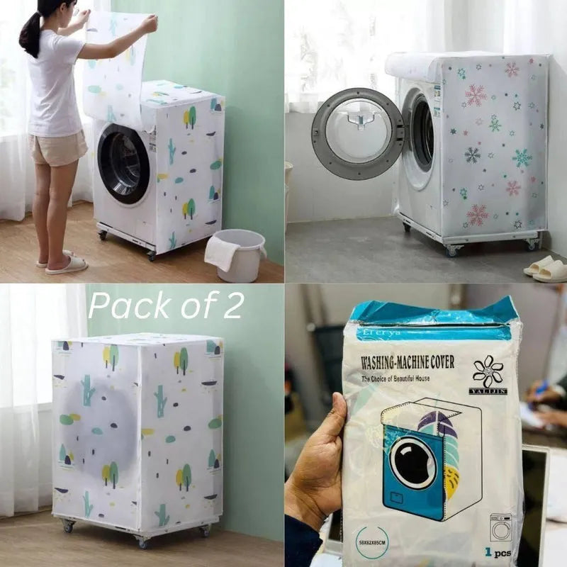 Home Organisation Folding Washing Machine Cover Pack of 2