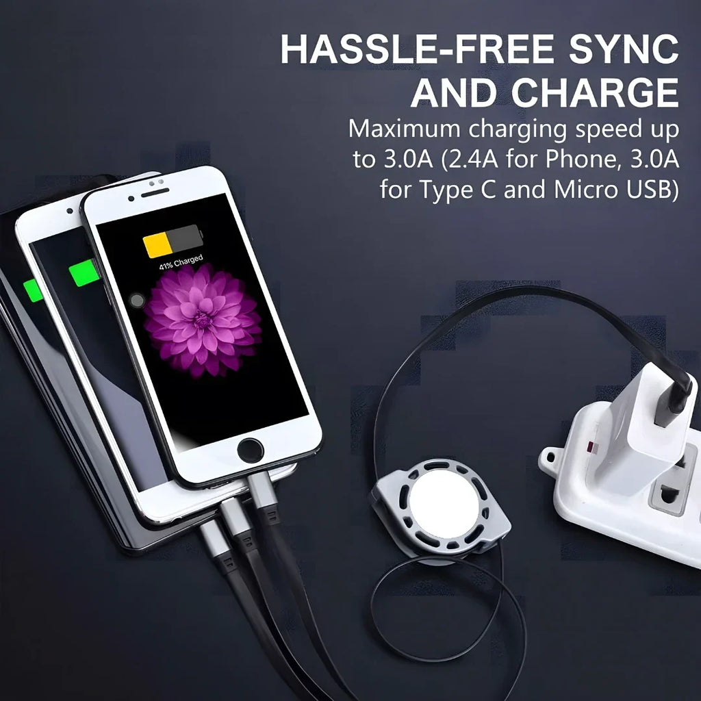 King Shine Multi Retractable Fast Charger