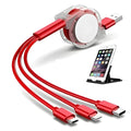 King Shine Multi Retractable Fast Charger