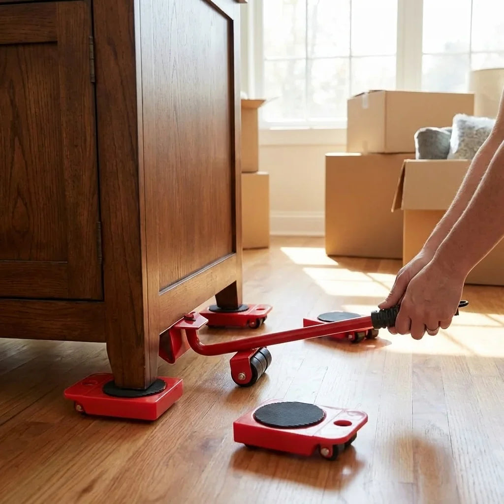 Furniture Lifter -Furniture Lifter Mover Tool Set with Wheel Pads