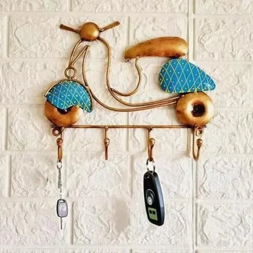 Metal Key Hanger Scooter Wall Hanging