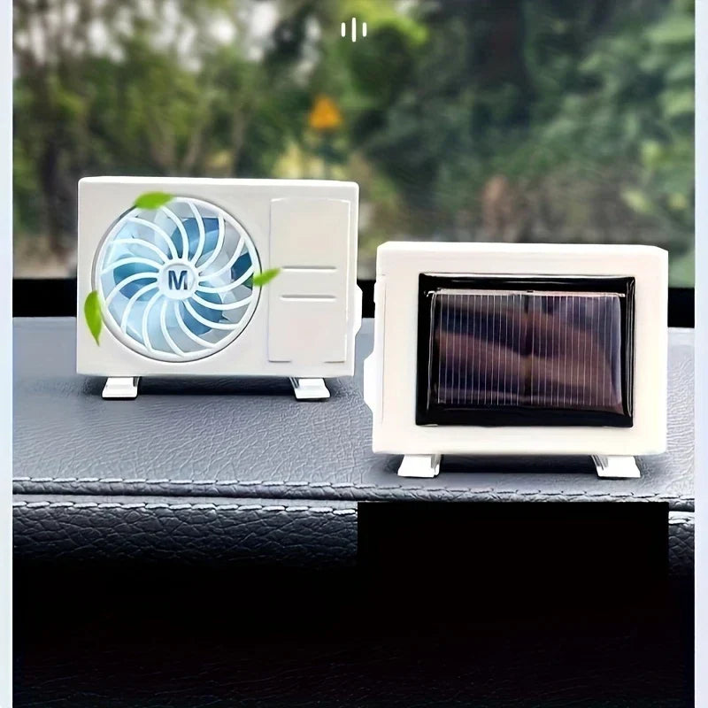 Miniature AC design Solar-Powered Car Air freshener Diffuser