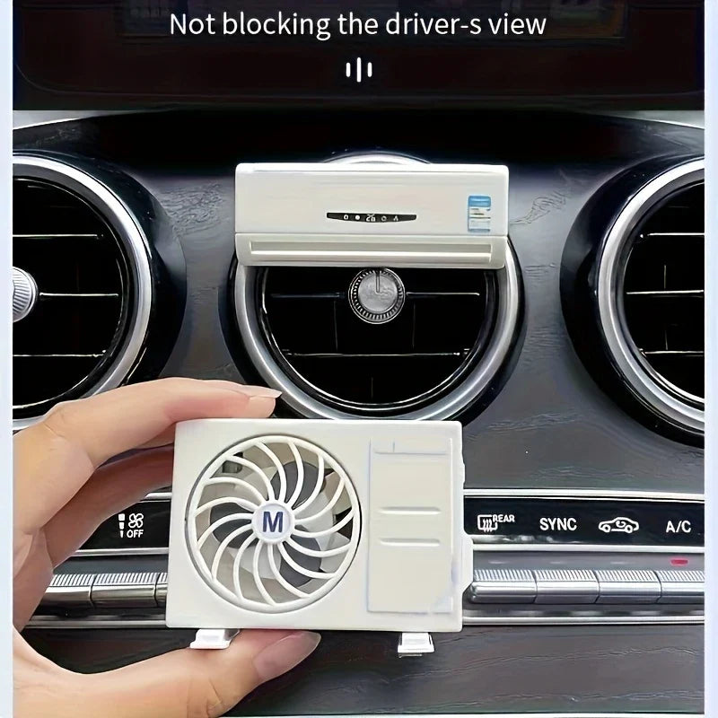 Miniature AC design Solar-Powered Car Air freshener Diffuser