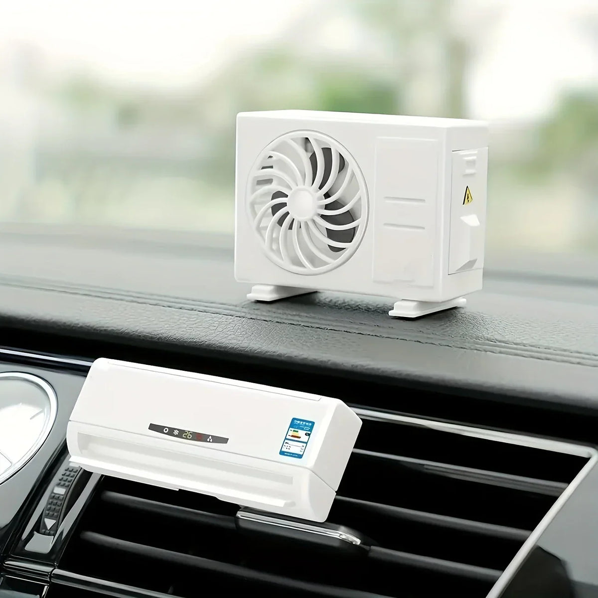 Miniature AC design Solar-Powered Car Air freshener Diffuser