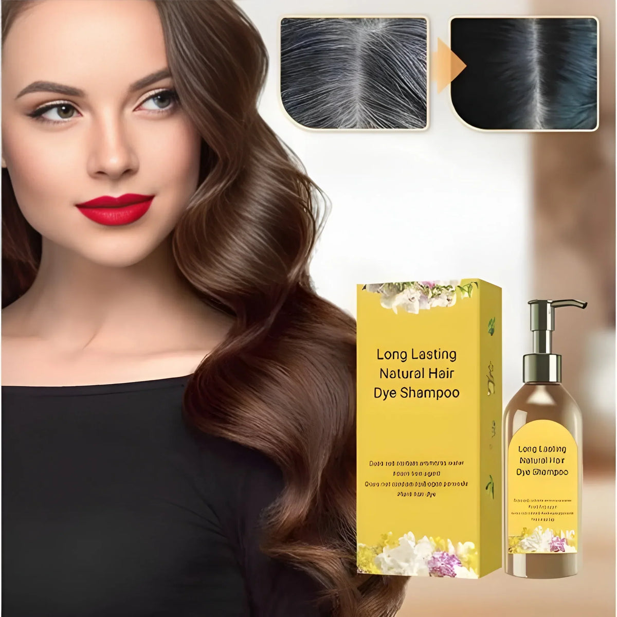 (Pack of 2) Plant Extract Grey Hair Color Bubble Dye