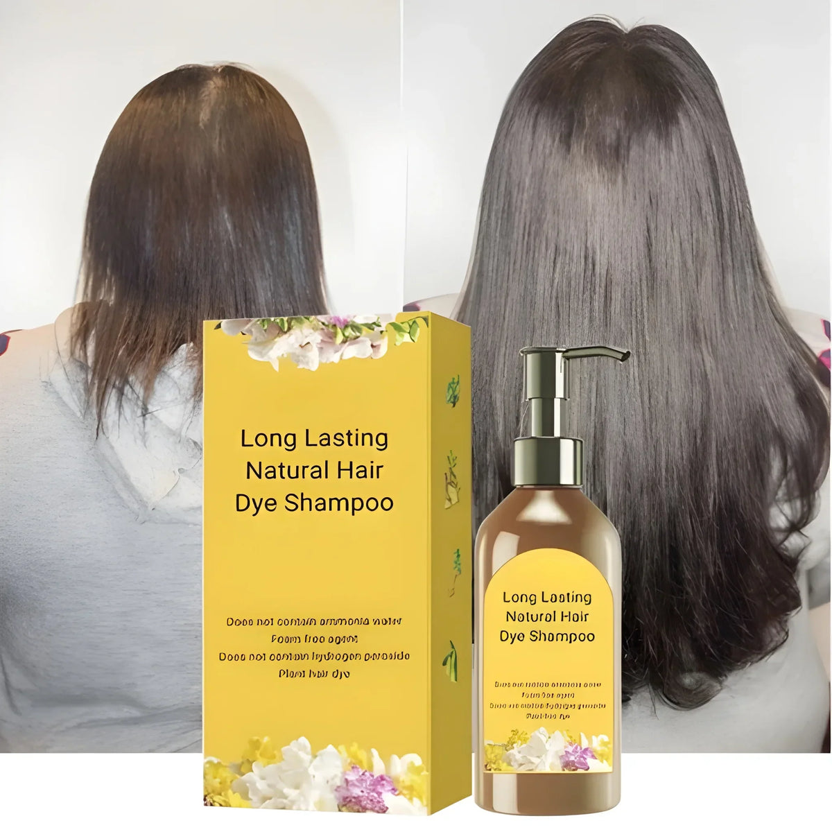(Pack of 2) Plant Extract Grey Hair Color Bubble Dye