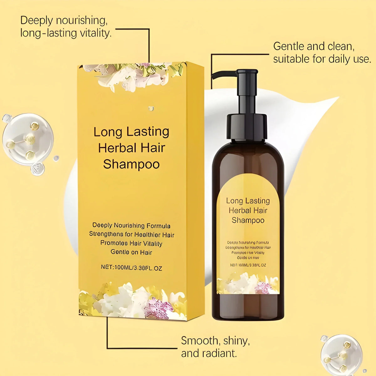 (Pack of 2) Plant Extract Grey Hair Color Bubble Dye
