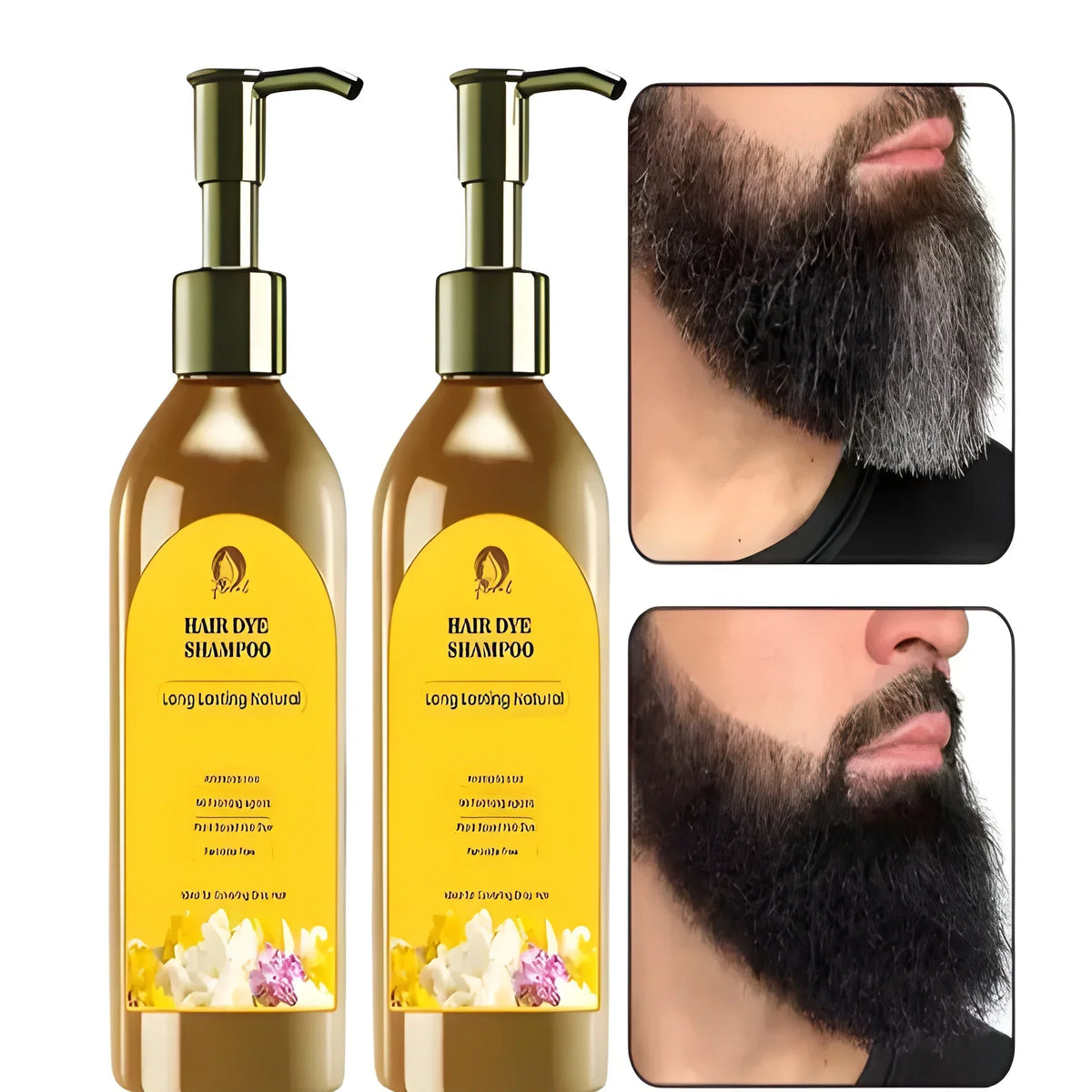 (Pack of 2) Plant Extract Grey Hair Color Bubble Dye