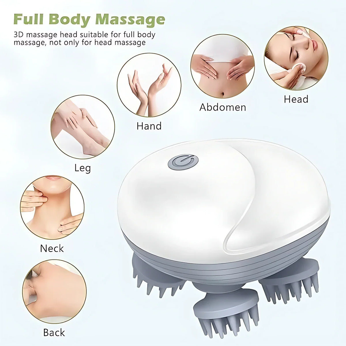 Portable Head Massager for Hair Growth Deep Clean and Stress Relax