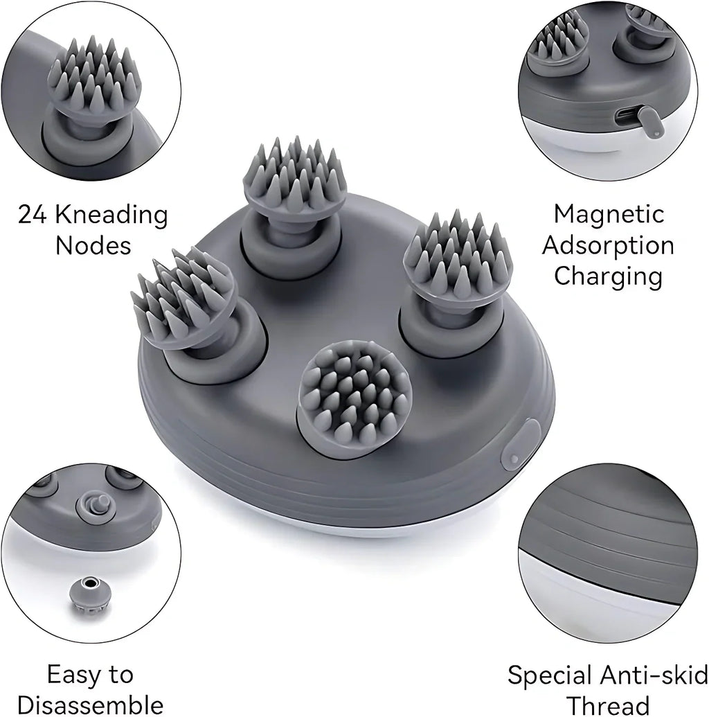 Portable Head Massager for Hair Growth Deep Clean and Stress Relax