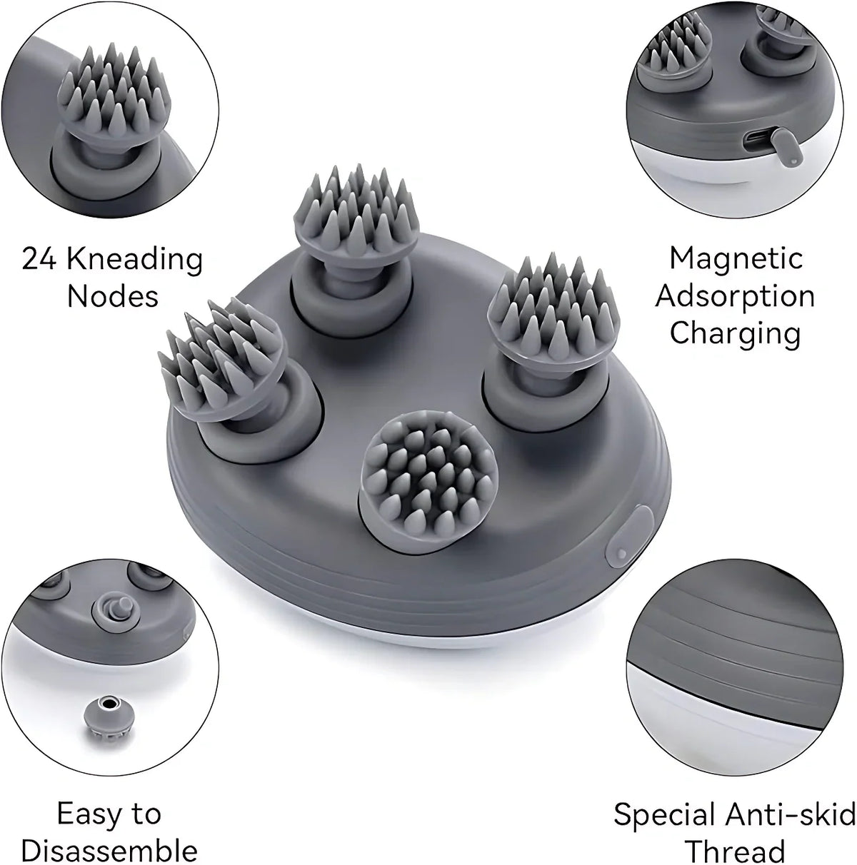 Portable Head Massager for Hair Growth Deep Clean and Stress Relax