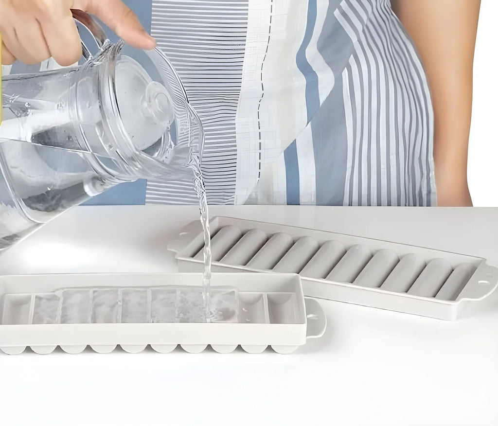 Sleek Cylinder Ice Trays (Pack of 2)