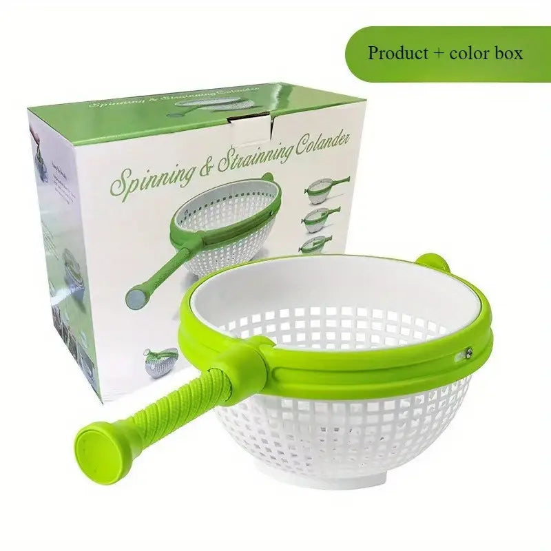 Spinning and Straining Colander