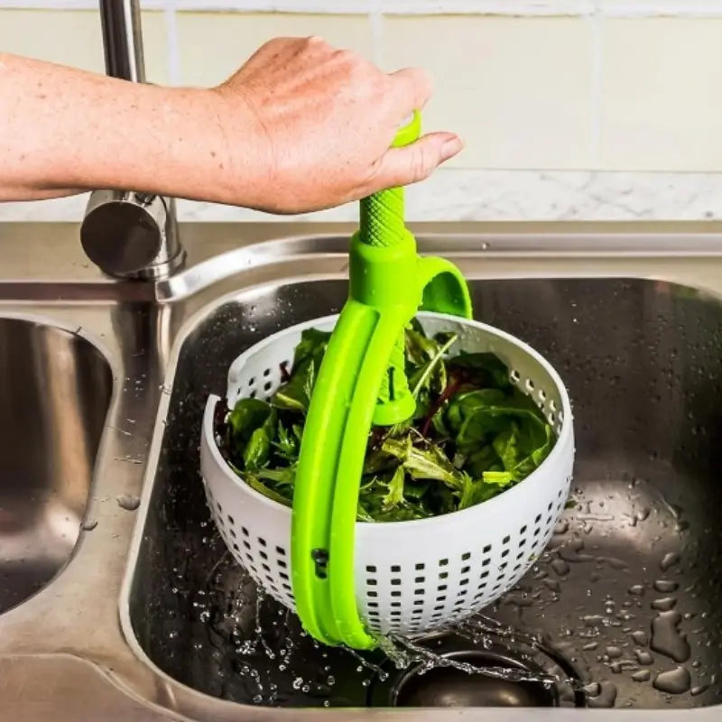 Spinning and Straining Colander