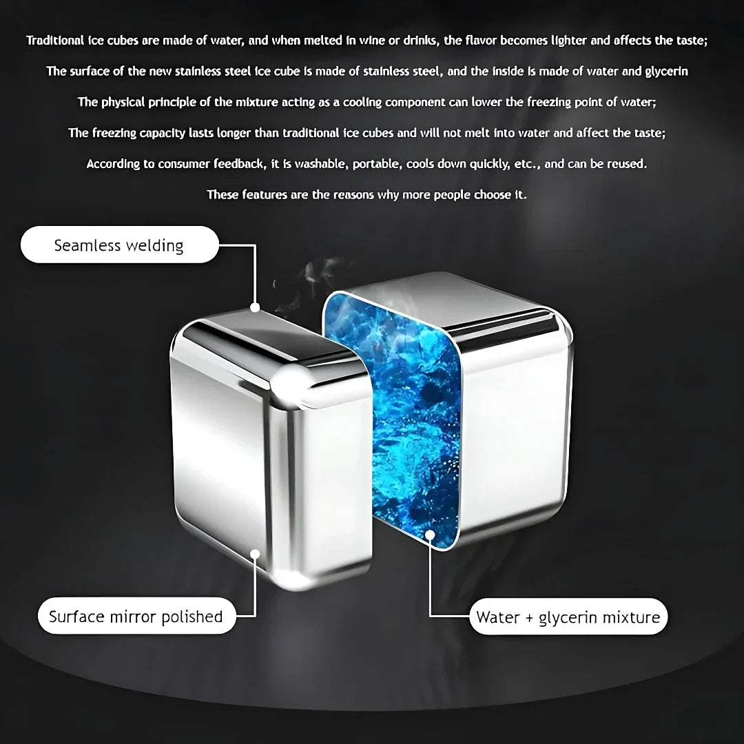 Stainless Steel High Cooling Ice Cubes