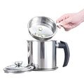 Stainless Steel Oil Pot With Filter & Lid