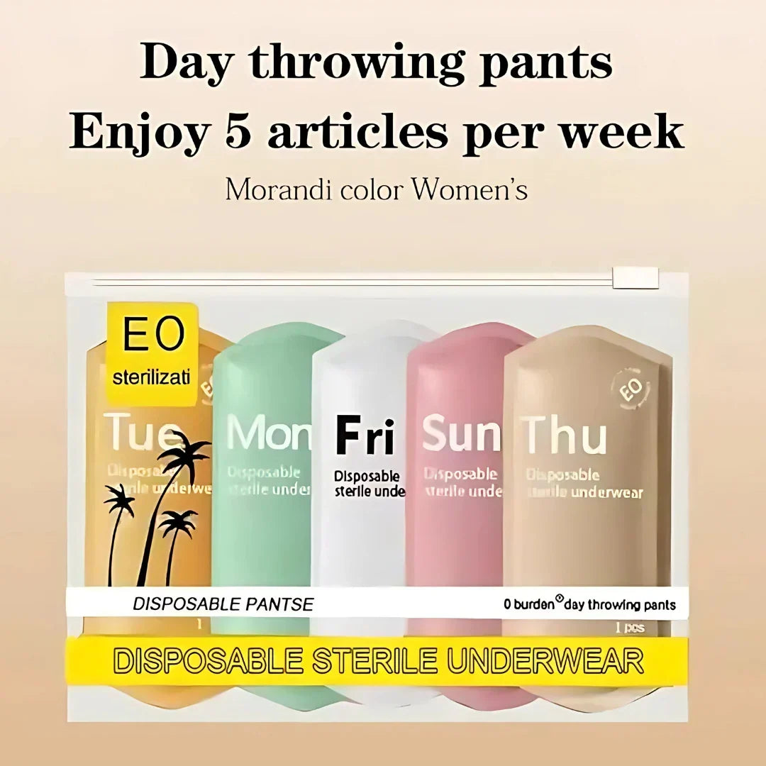 Women's Disposable Panties Set of 5